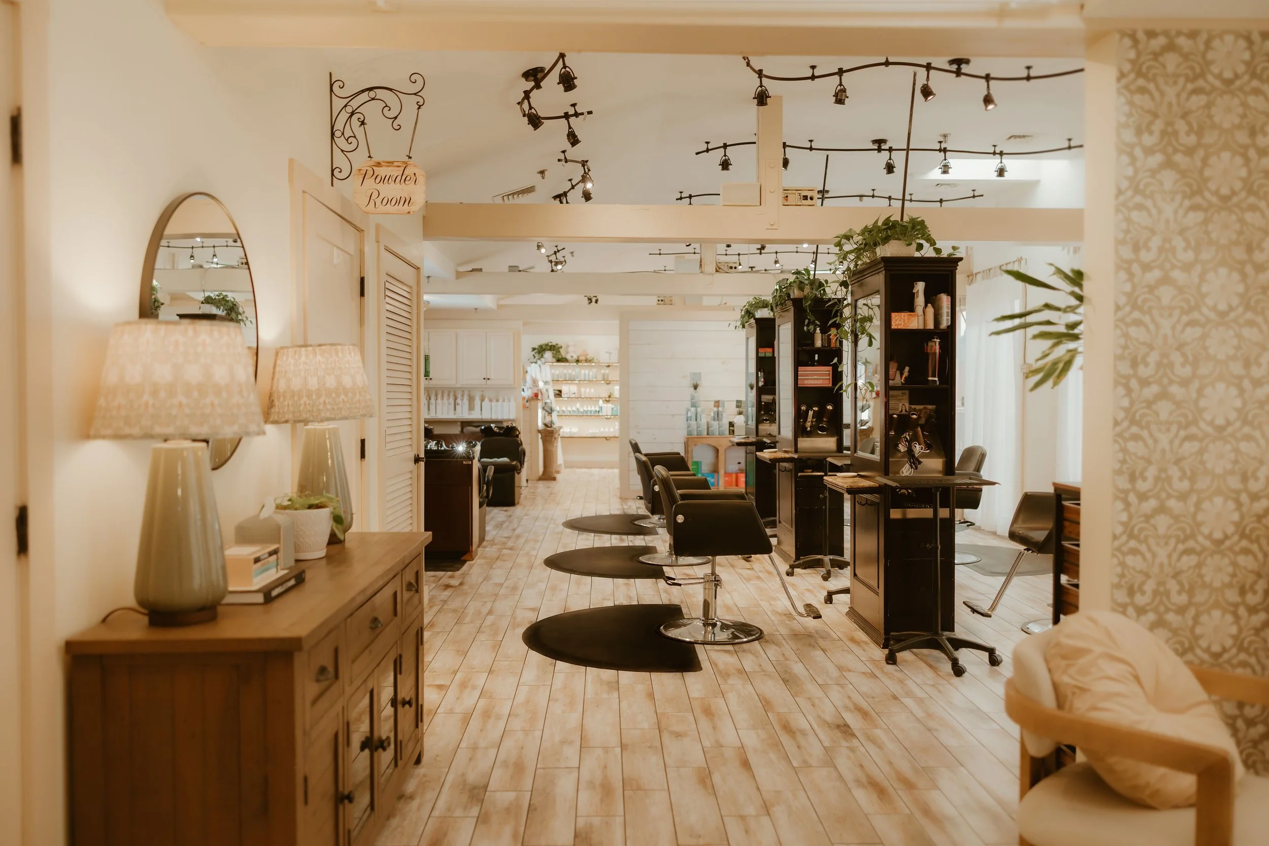 Interior of Studio B Hair Salon, W Lebanon NH