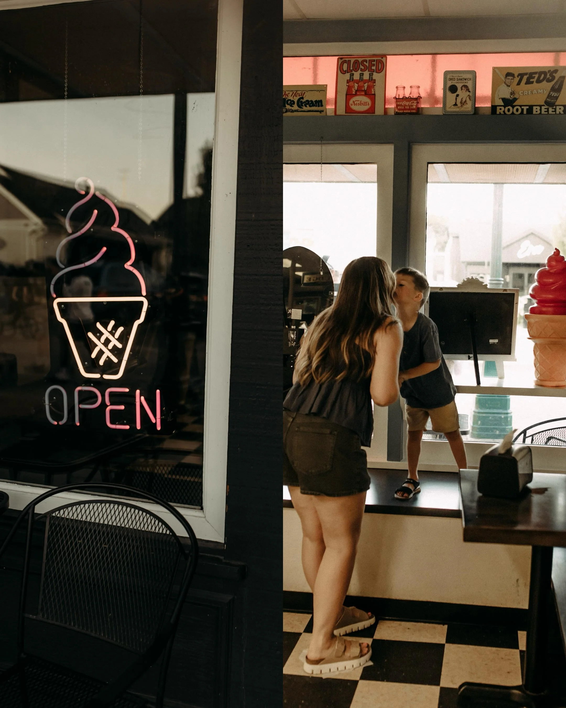 I scream, you scream, we all scream for 🍦🤍✨

Another top favorite memory making with another beautiful family!

You probably won&rsquo;t remember what flavor everyone ordered.

But you&rsquo;ll remember how they looked up at you while deciding, the