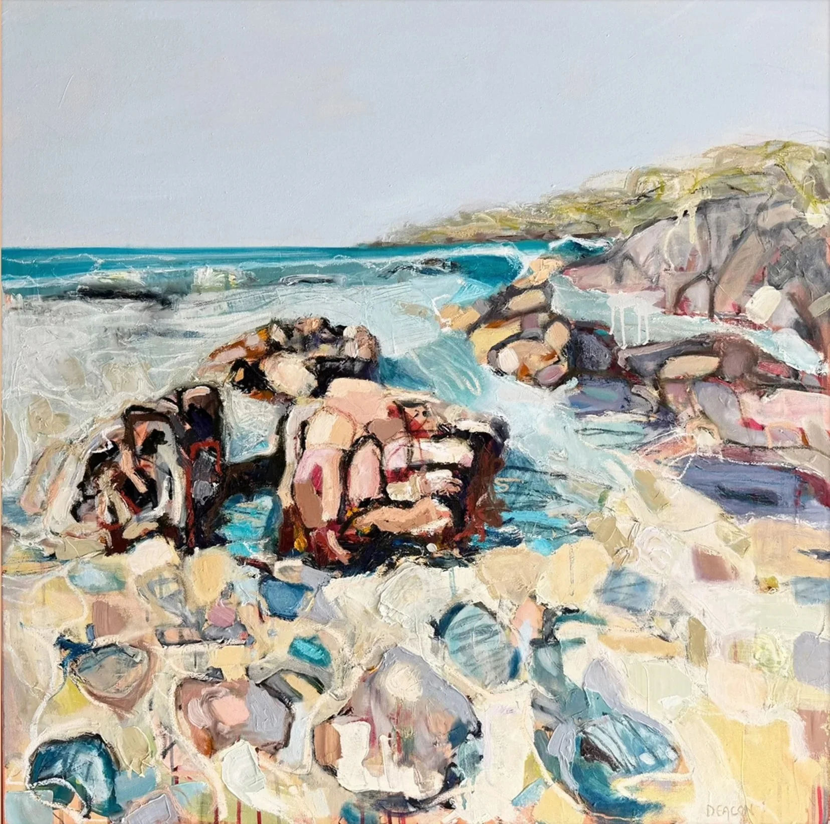 Stone Language II, 90 x 90 cm