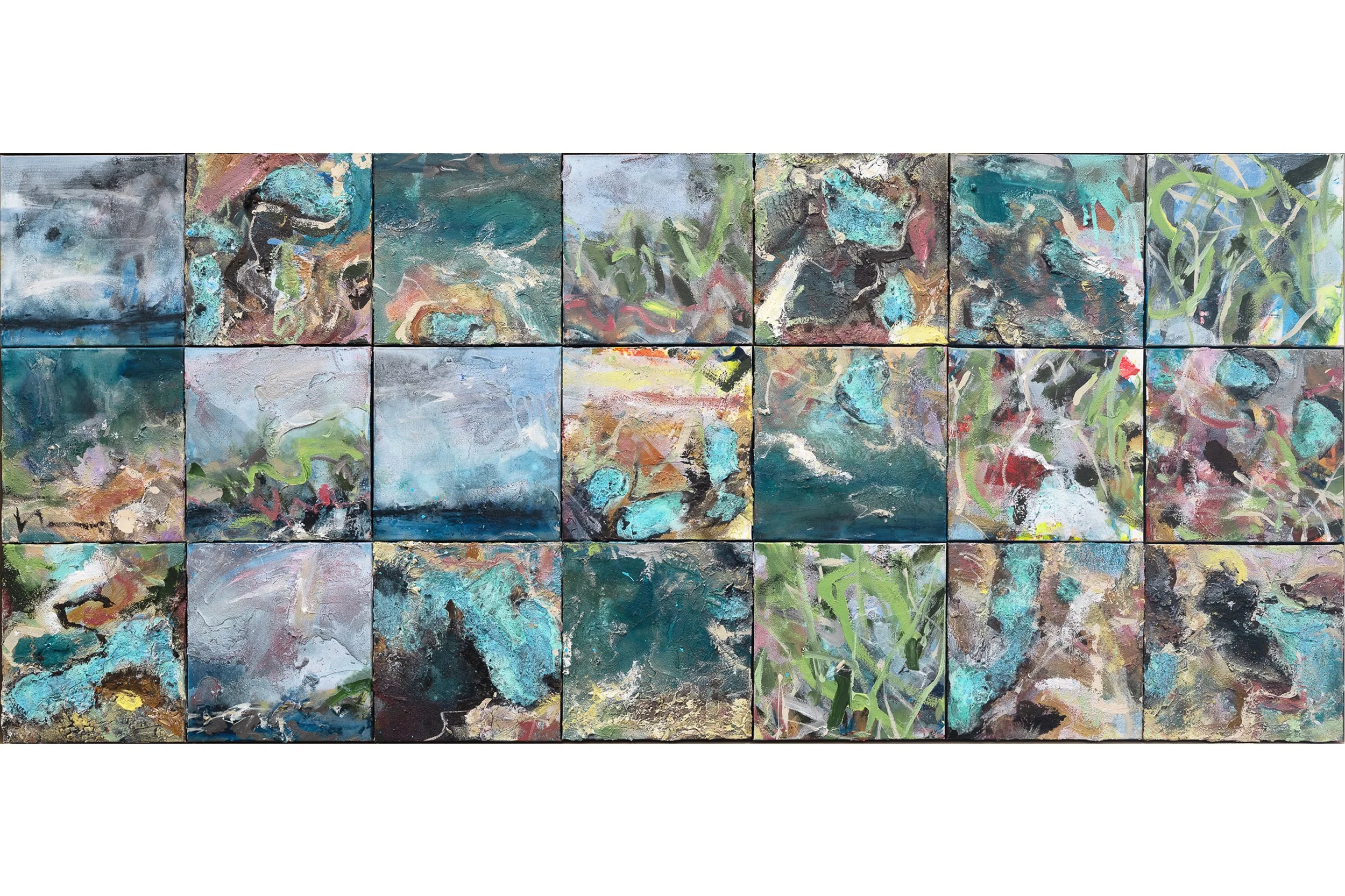 Coastal Rhythms, 180 x 75 cm