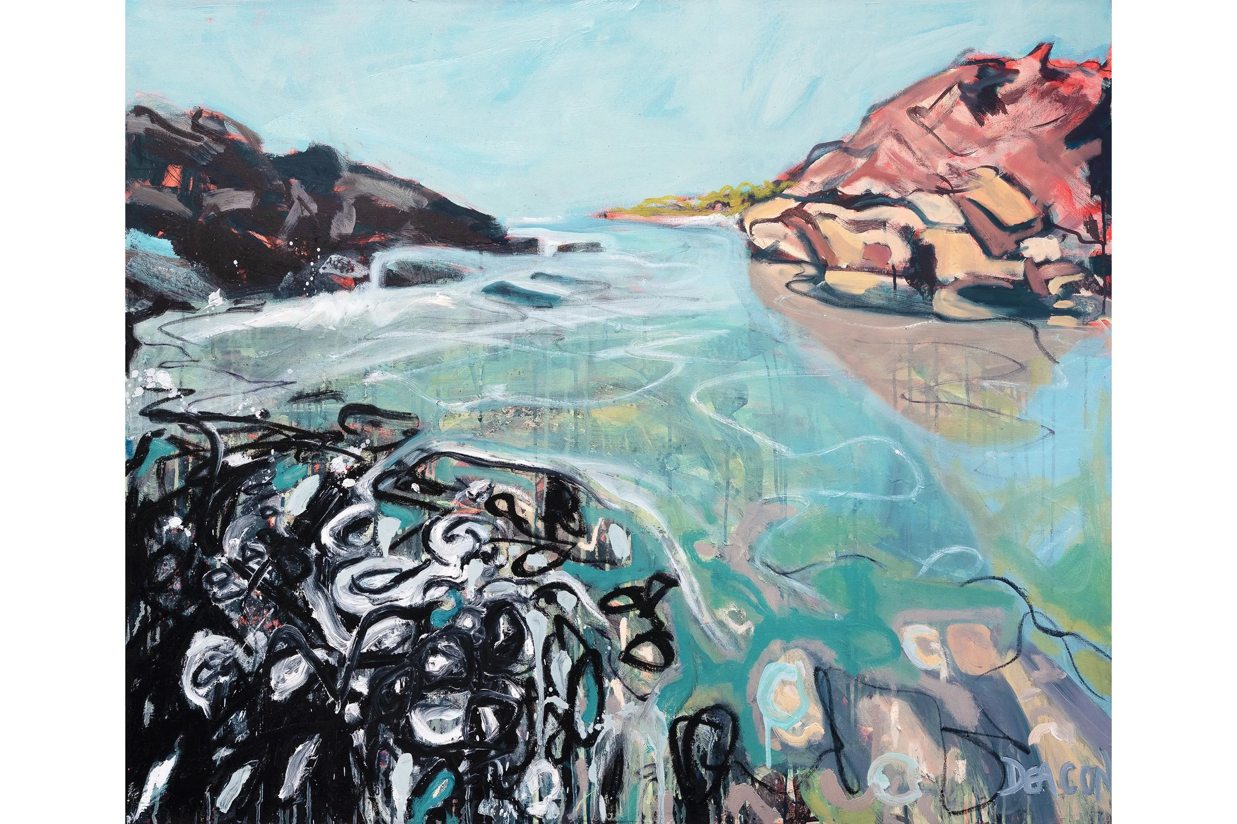Silence between the waves, 150 x 120
