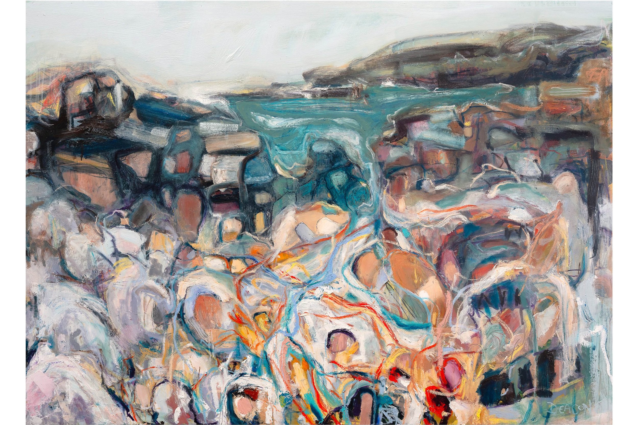 Tidal Calligraphy, 150 x 120 cm