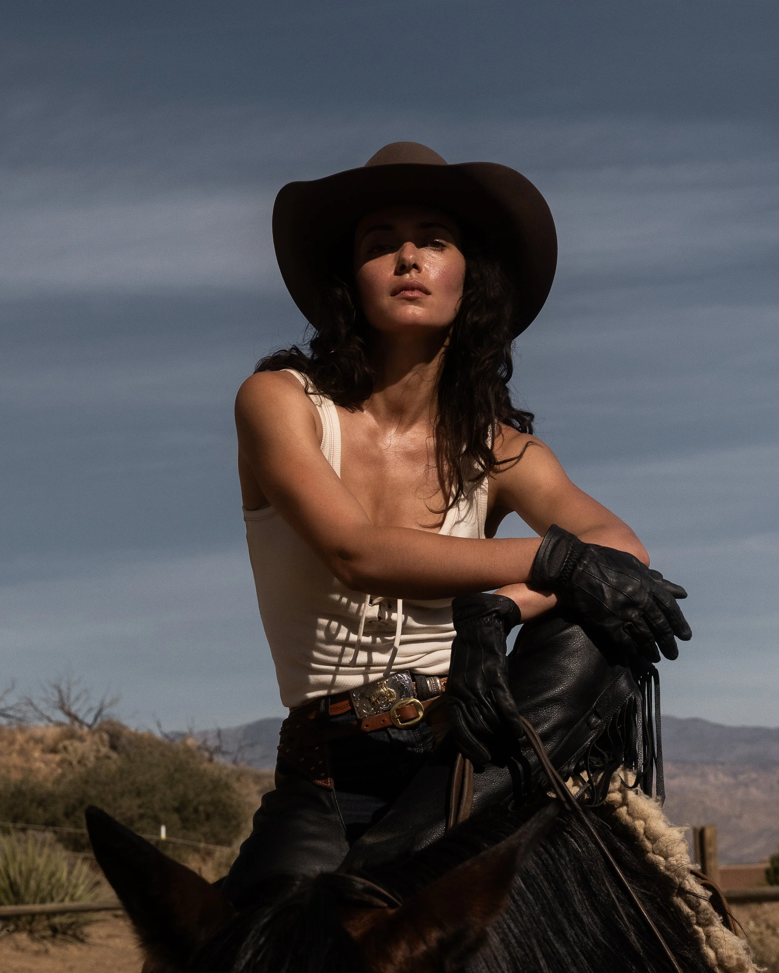 cowgirl on horse