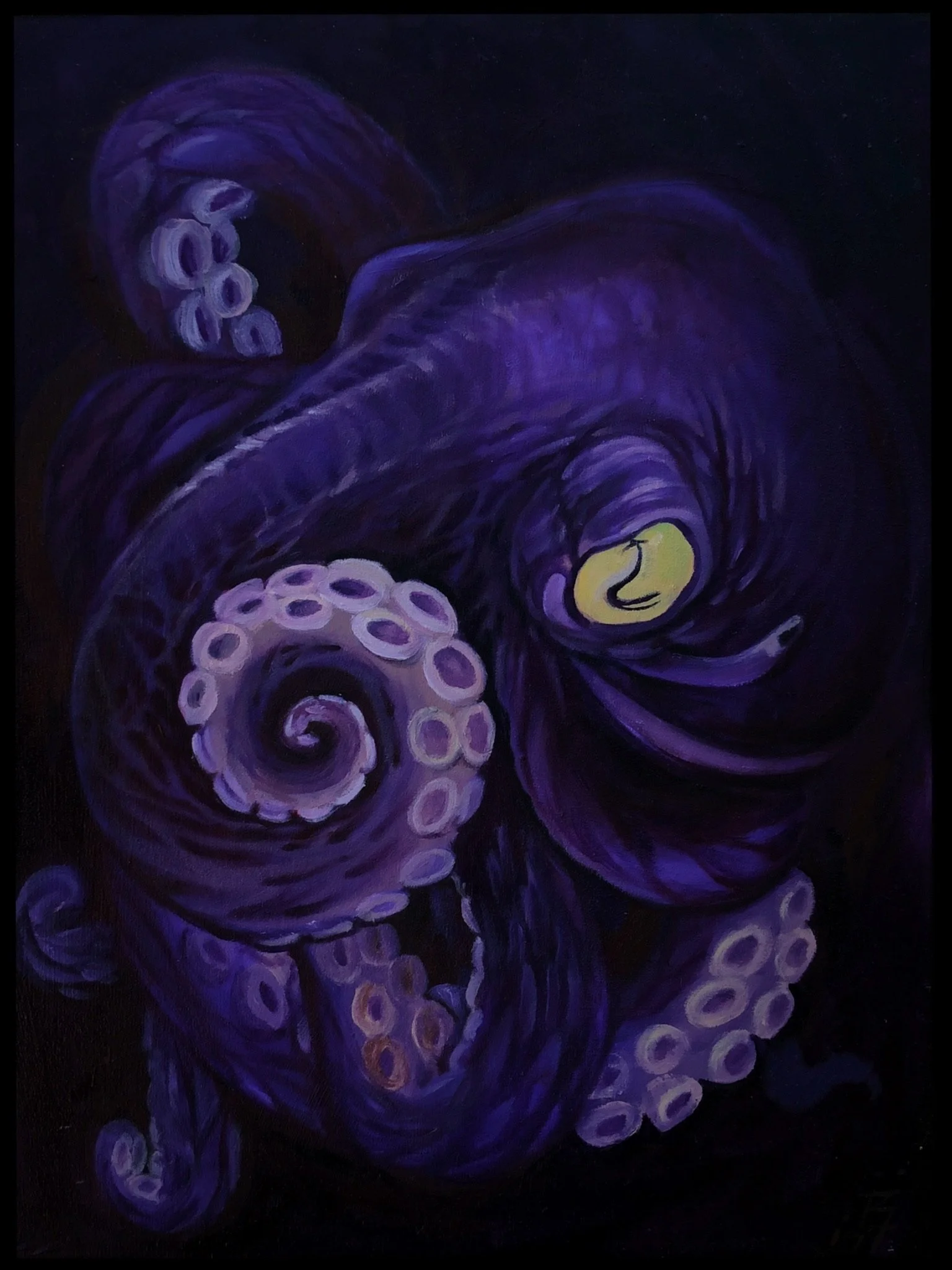 "purple"
Acrylic on wood board 
