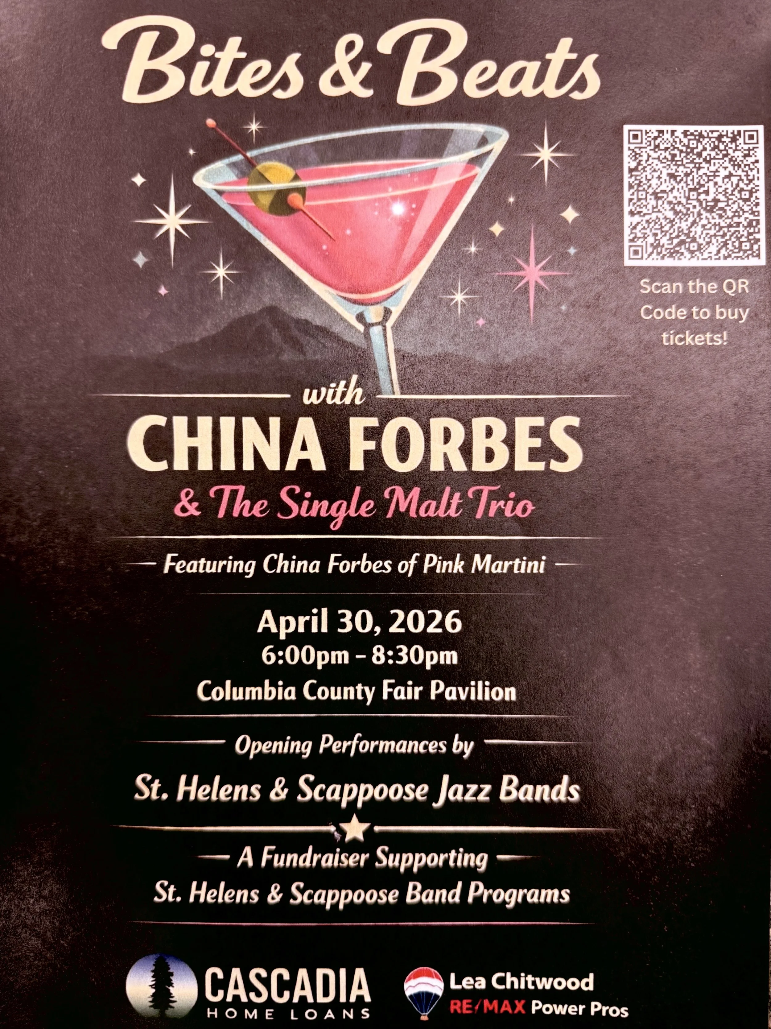 Bites and Beats with China Forbes and The Single Malt Trio!