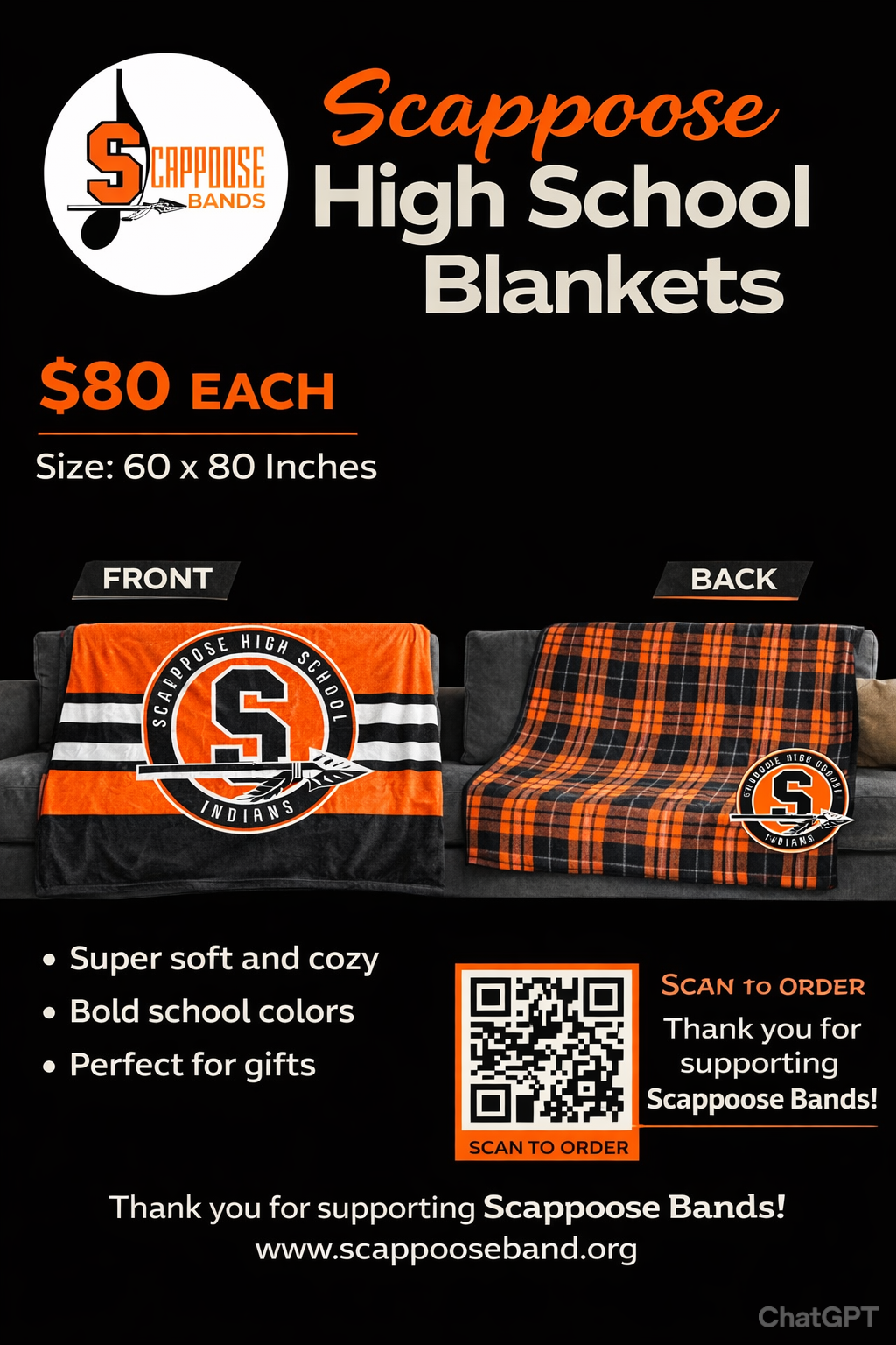 Home Football Game Booth Fundraiser 