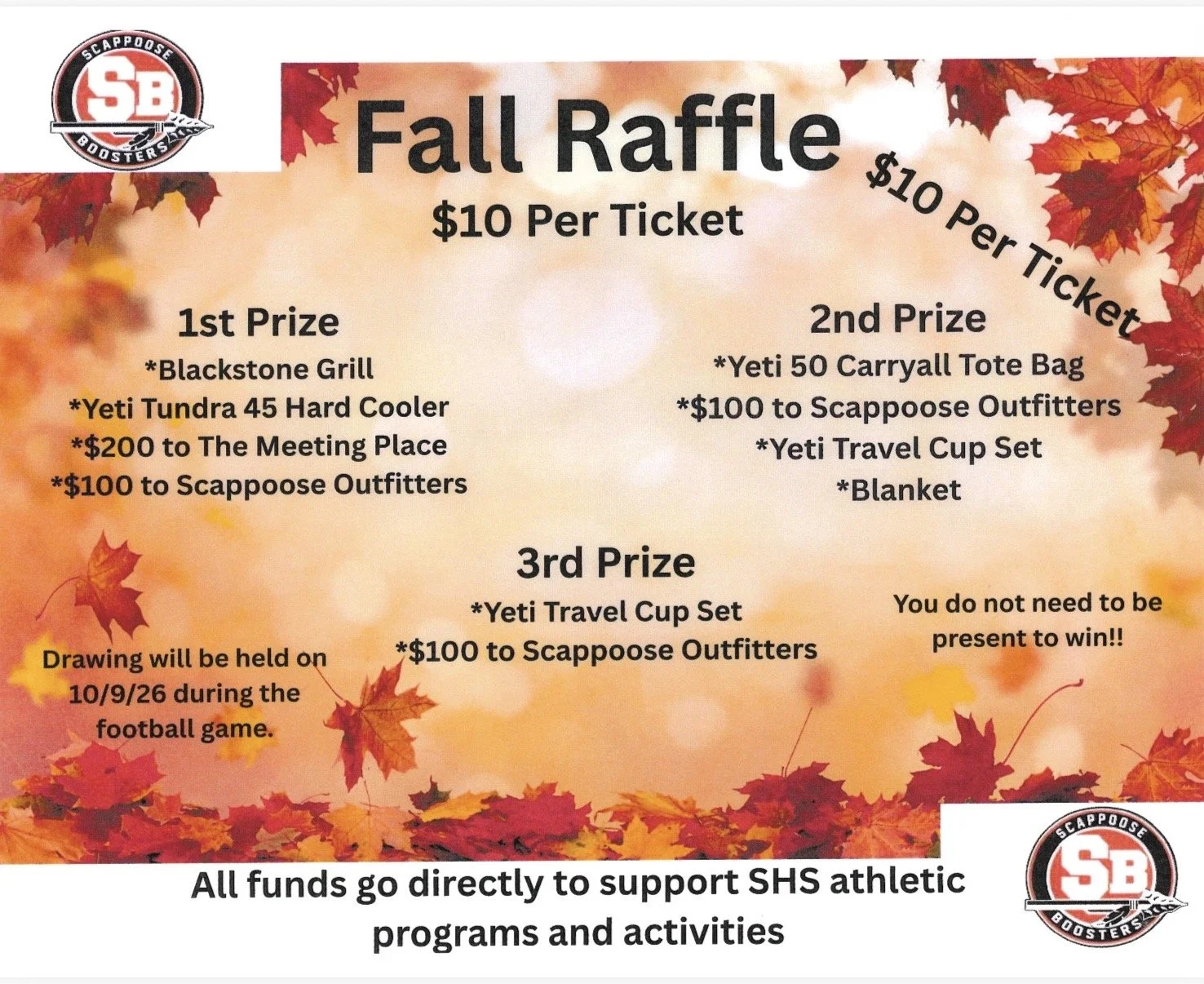 Fall Raffle Fundraiser