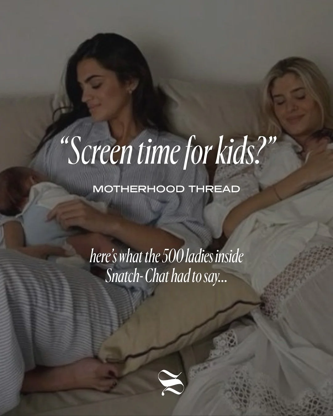 last week inside the snatch-chat we were talking about screen time!! 

swipe to see what the majority of moms are doing 👀

&hellip; &amp; of course we want your take!

let us know how you define &lsquo;balance&rsquo; when it comes to screen time, or