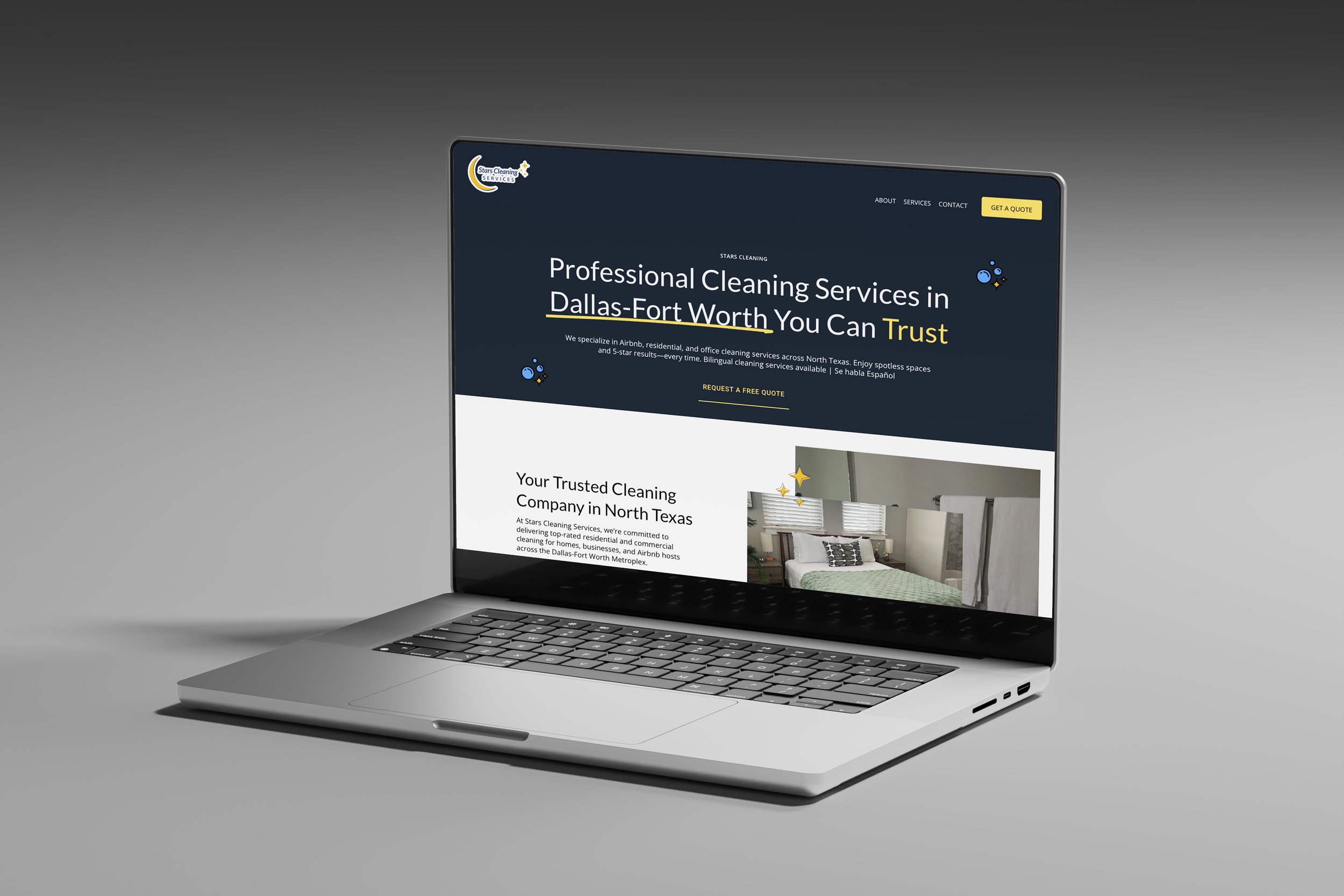 Stars Cleaning DFW – White Label Squarespace Website
