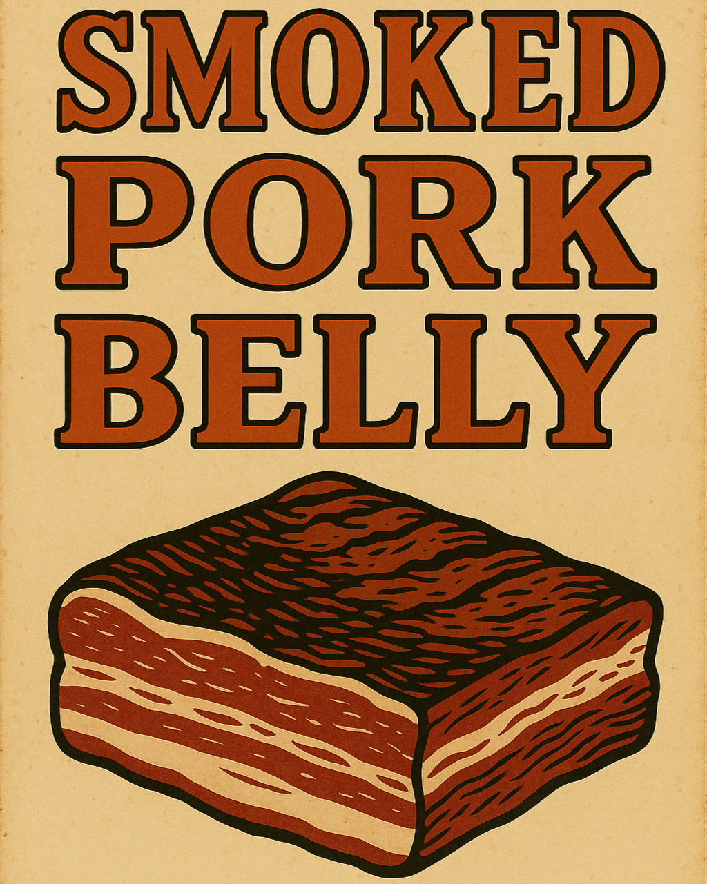Easter 2026 - Smoked Pork Belly - Unglazed - Per Kg