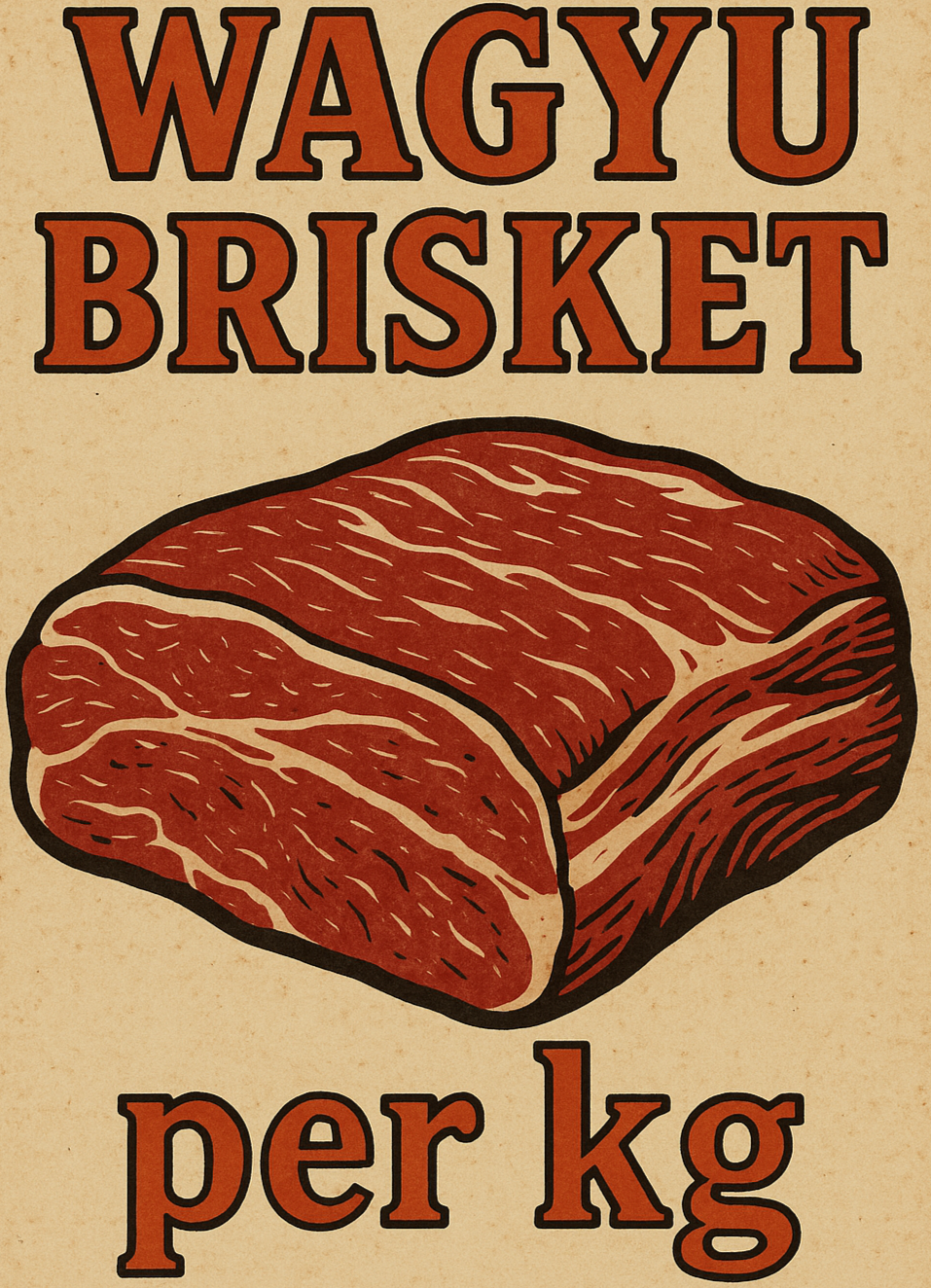 Easter 2026 - Wagyu Brisket - Per Kg
