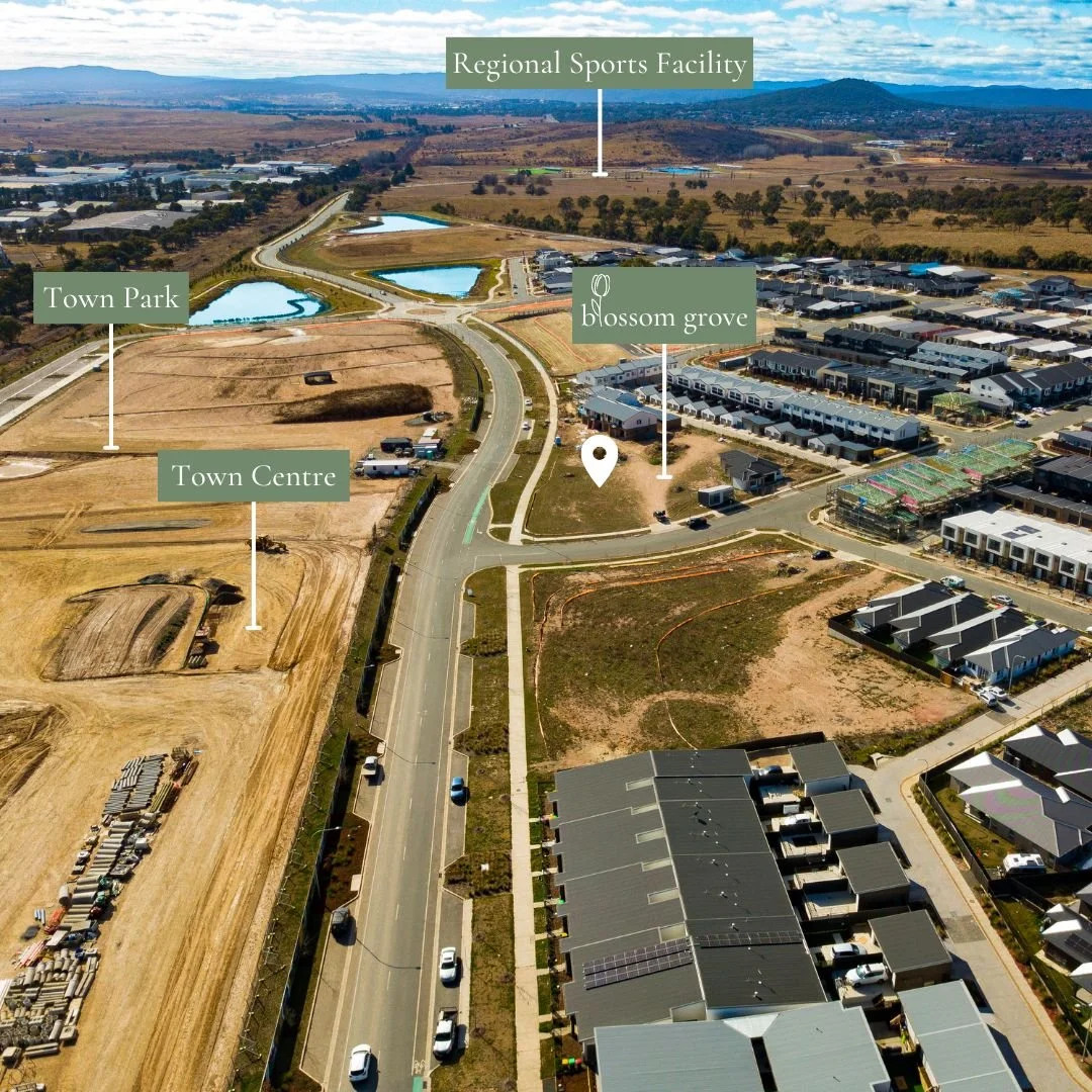 Welcome to the future of modern living in South Jerrabomberra.
 
Blossom Grove is strategically located for ultimate convenience and connectivity. With the Town Centre, Town Park, and Regional Sports Facility just a stone's throw away, everything you