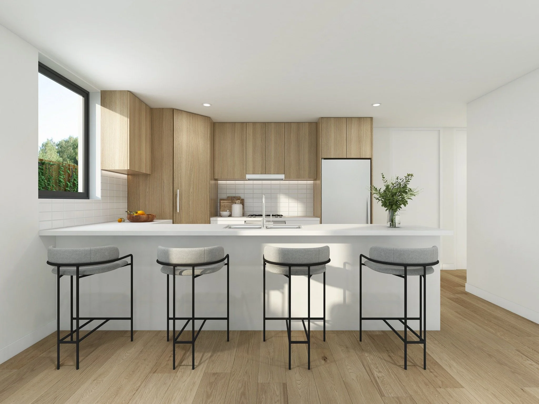 Step into our stunning light scheme kitchen at Blossom Grove and feel the essence of modern elegance. 

With premium finishes, sleek cabinetry, and ample counter space, it's designed for both gourmet cooking and effortless entertaining. Connect with 