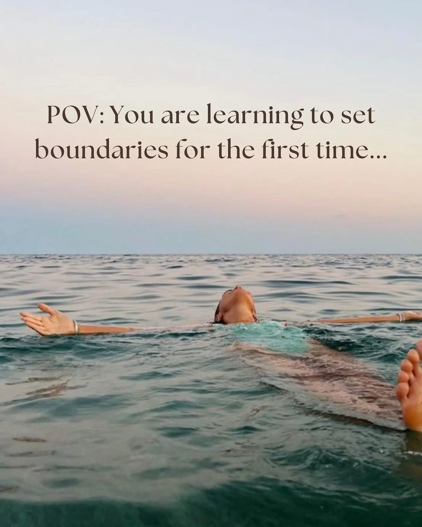 Boundaries are uncomfortable - especially if you are used to saying ‘yes’ when you mean to say ‘no’ 
Boundaries aren’t walls… they’re bridges to healthier relationships ๐
#clinicalpsychologist #therapistt