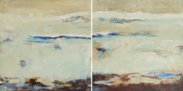 Spitzberg Diptych 60x60 cm X2 