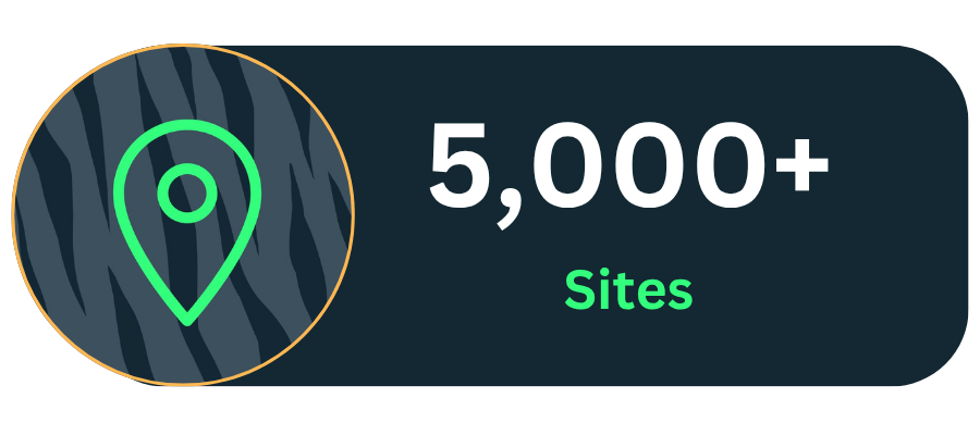 5,000 Sites