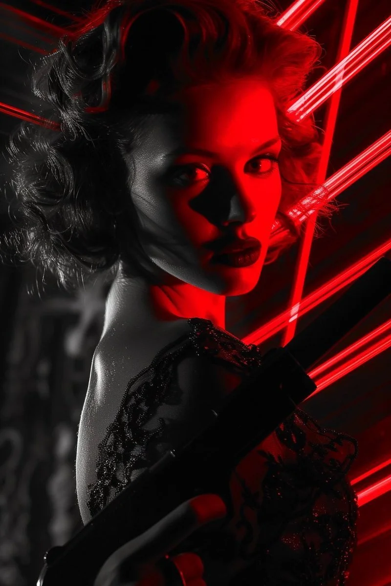 Caught QT your Fatale Red art