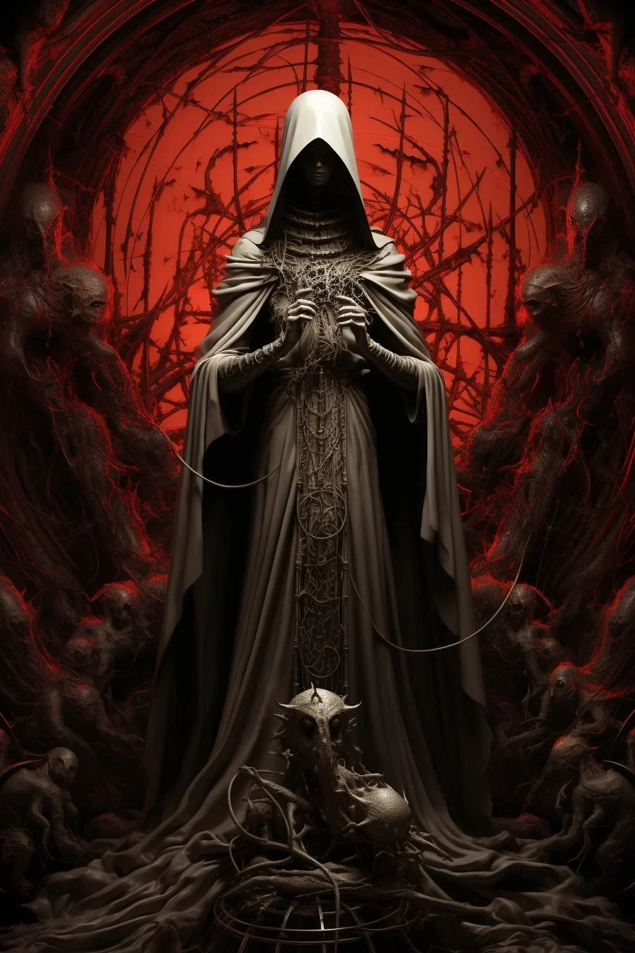 QT with your Mysterious Woman art ''Goth Priestess''