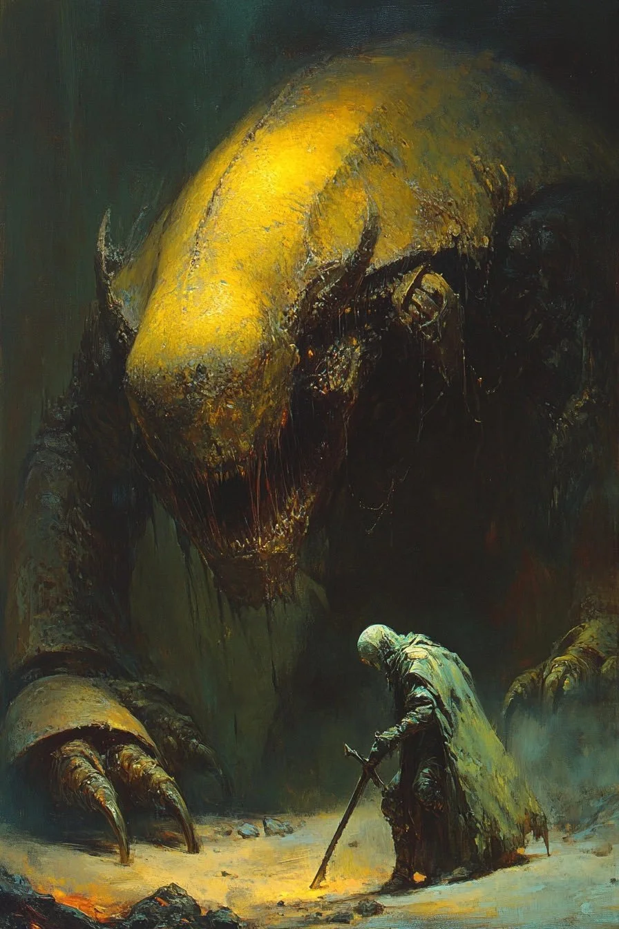 Kneel and remain still