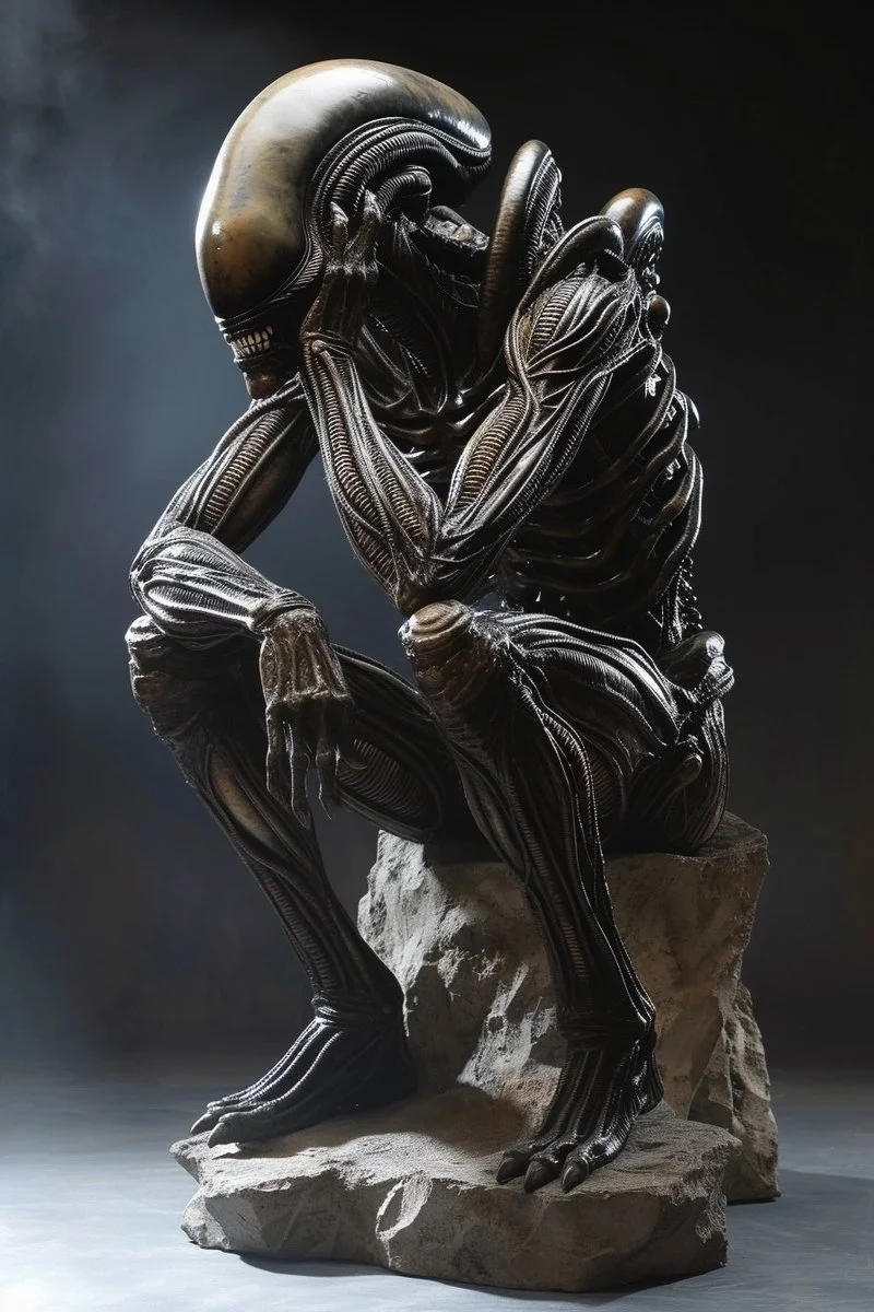 By Rodin (Not very original, but hey, still looks cool and took me while to get a pose I liked.)