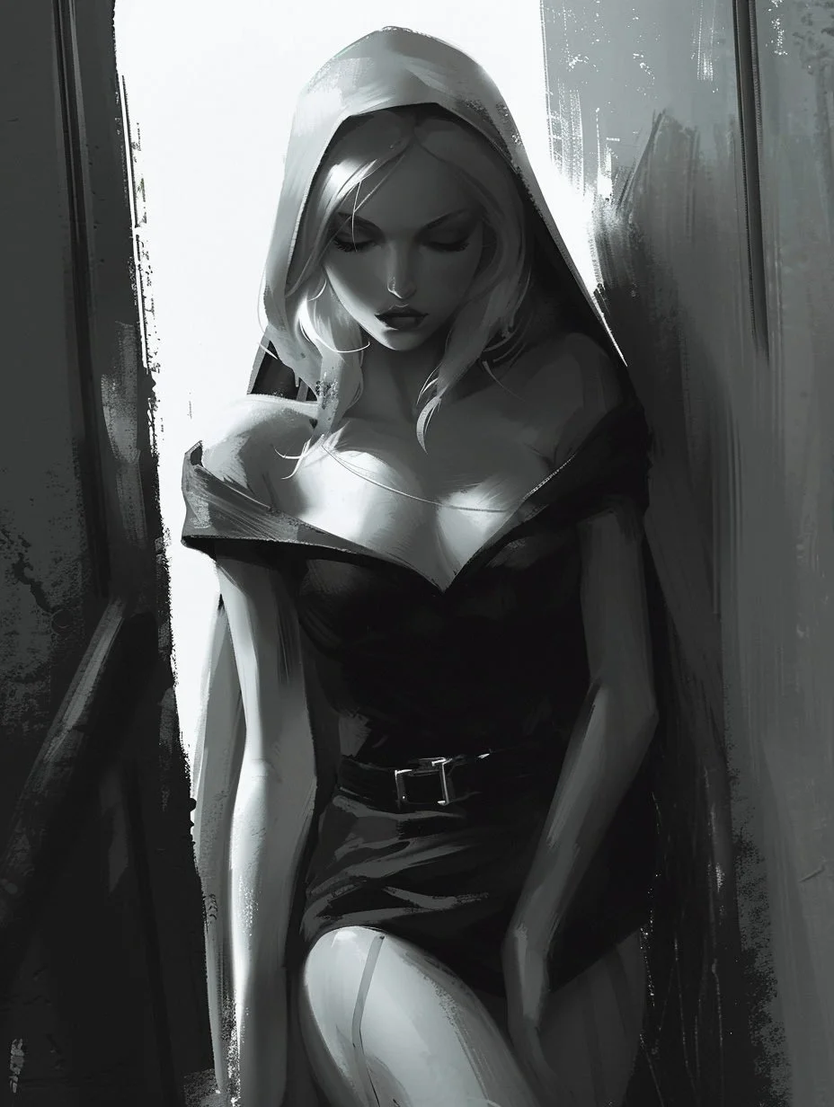 QT your Black & White art The Thought