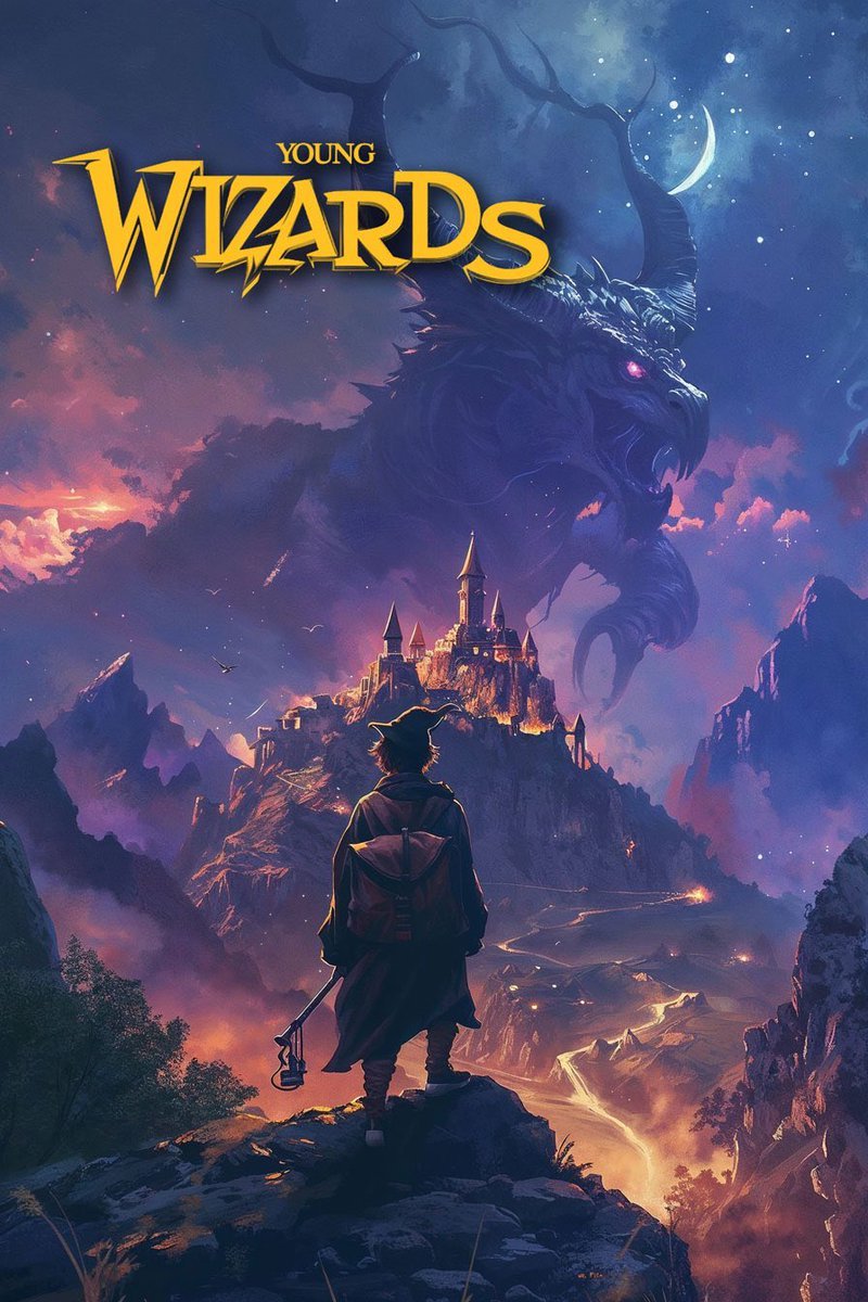 Young Wizards - Movie poster concept for a friend (title via Photoshop)