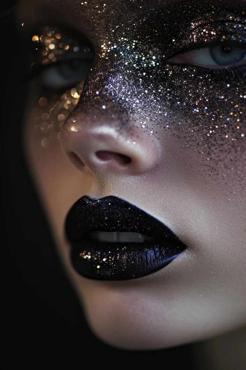 Daring QT your Black Lipstick art