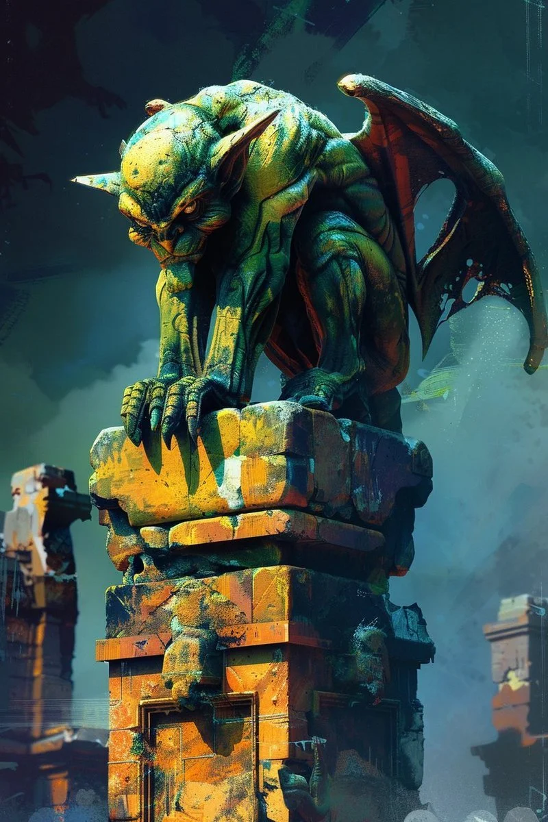 See me (AI Art Challenge - "Gargoyle")