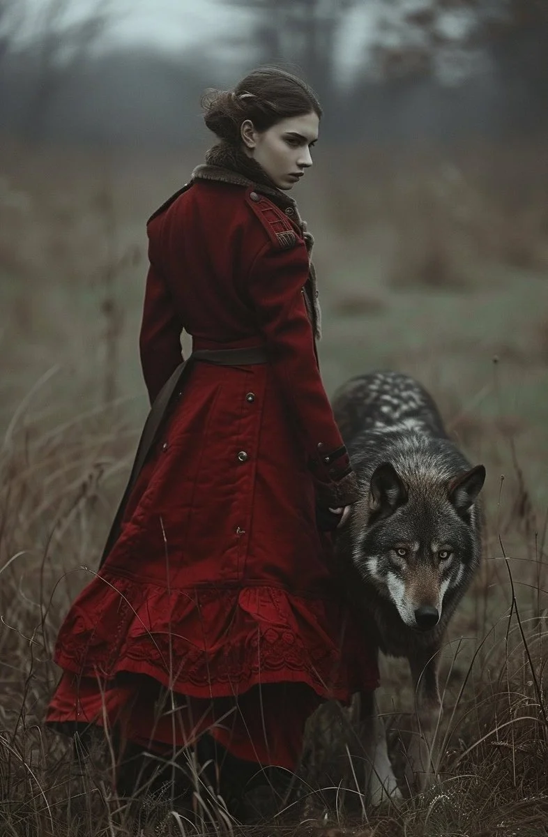 A Wolf and a Lady QT a Wolf