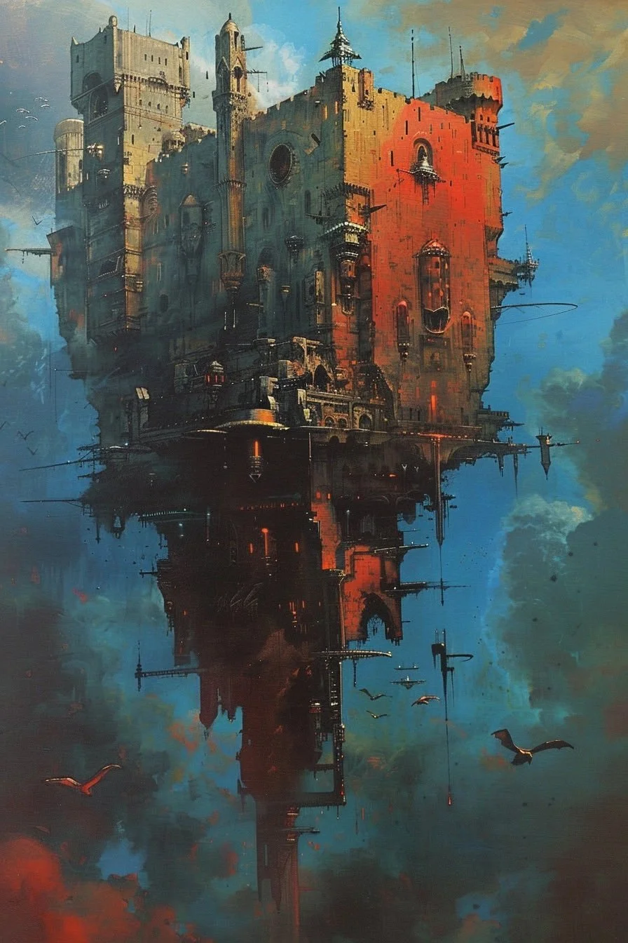 QT your Castle art Sky Castle Carn Brea