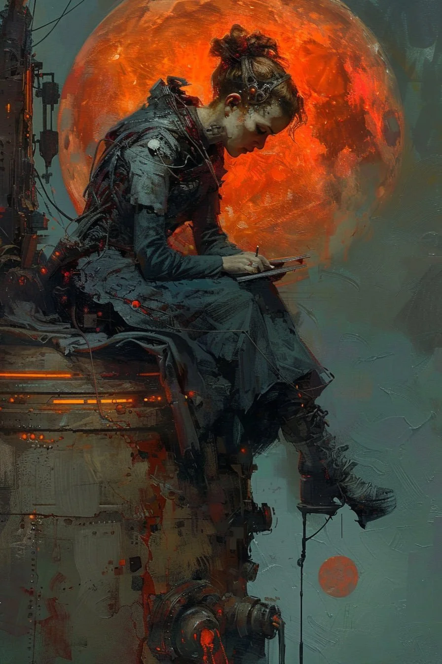 The Writer leaving Mars