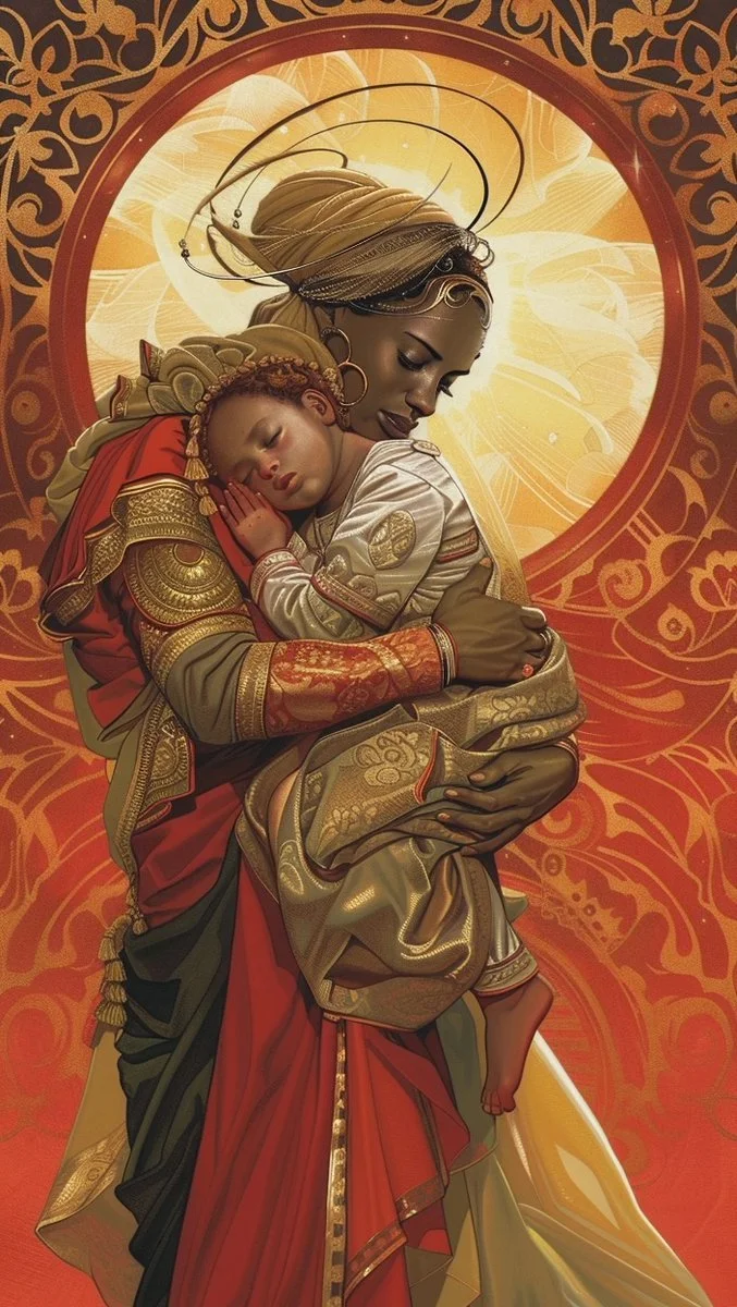 QT your Mother and Child art