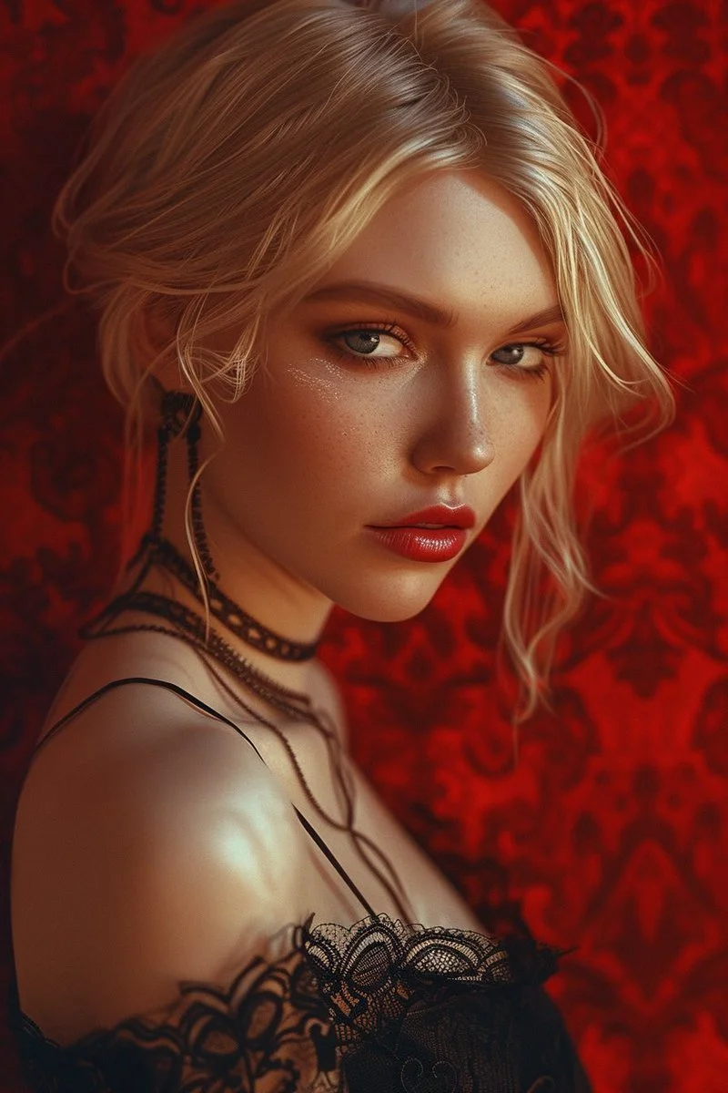 Amandine QT a Beautiful Woman with Blonde Hair