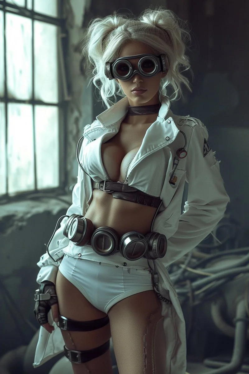 Two mad scientist women (2 of 2)