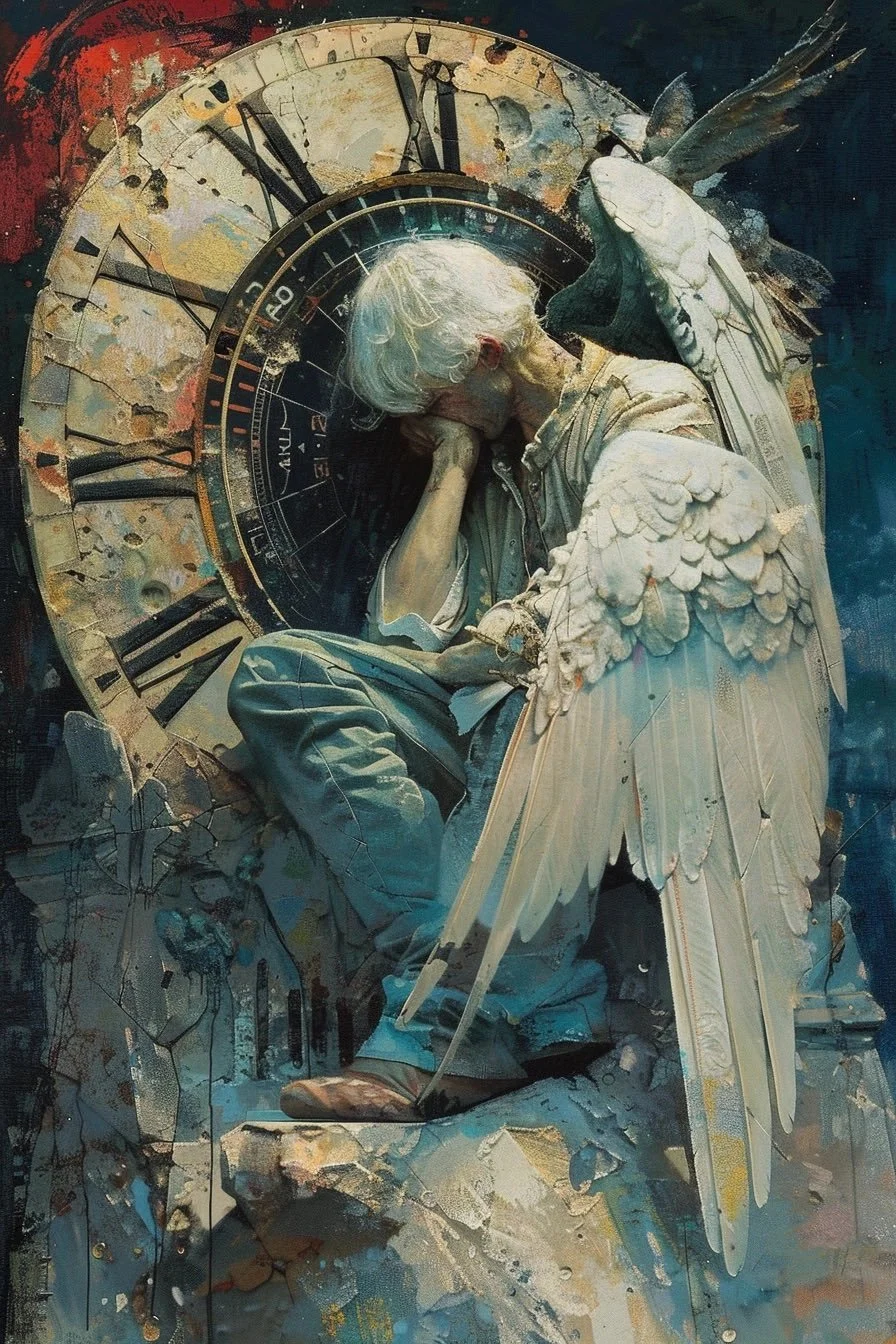 QT your White Hair Art Time Enough