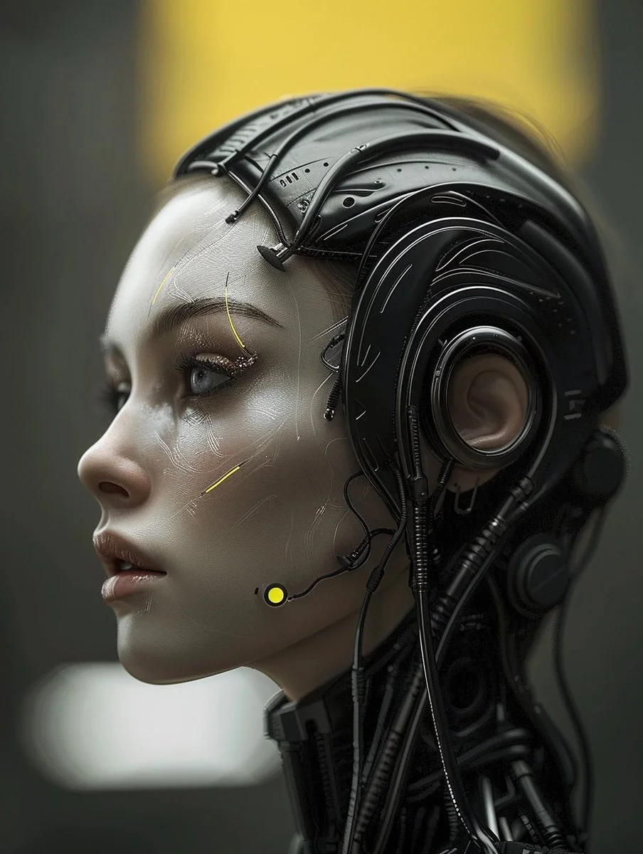 Lilly (AI Art Challenge - "Half-Human, Half-Cyborg")