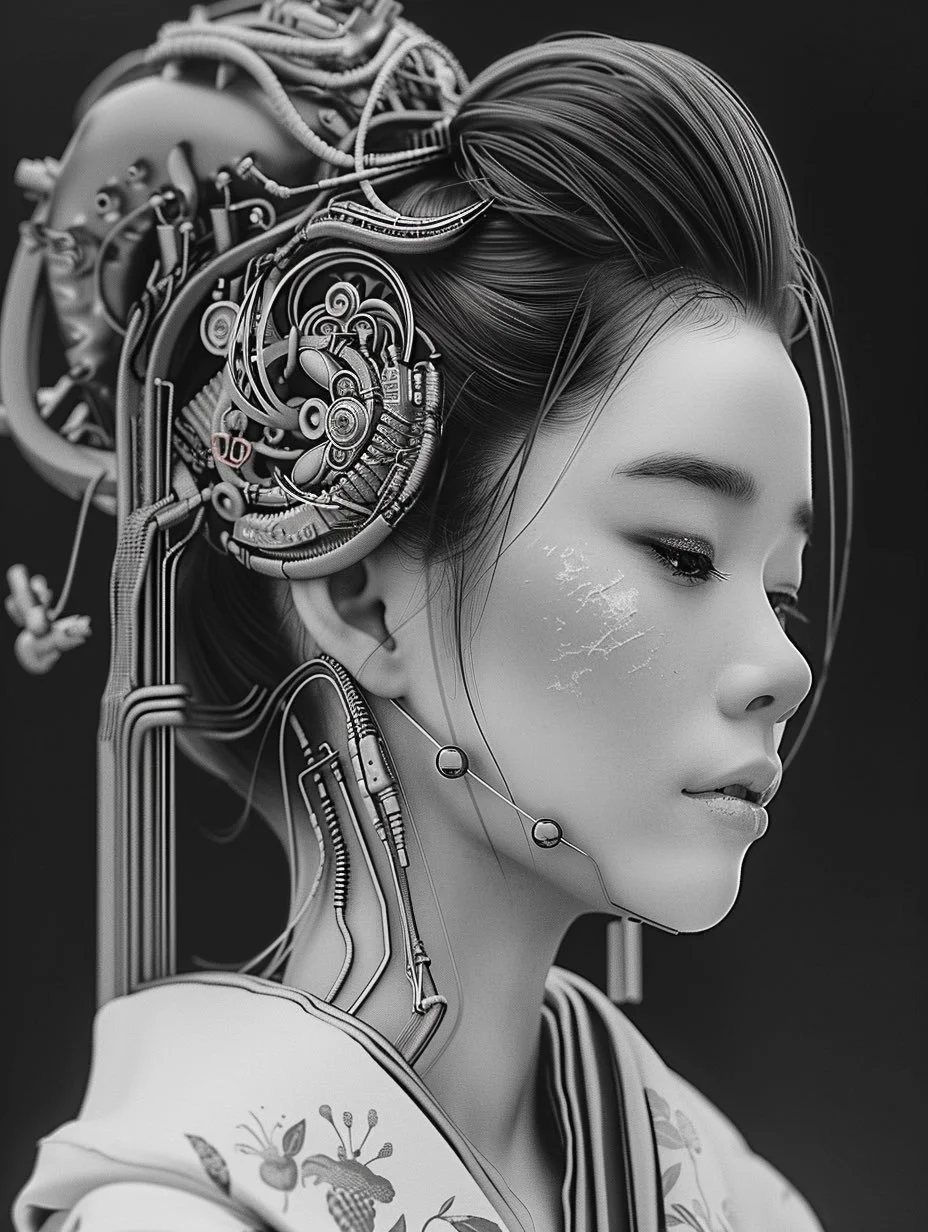 QT your Futuristic Figure Future Geisha