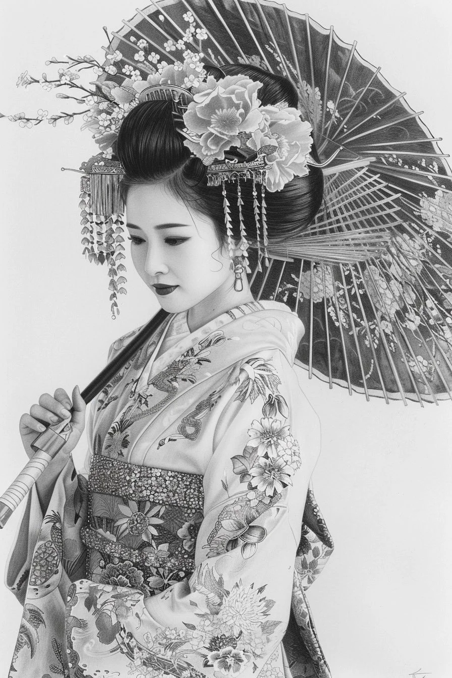 QT your portrait of a Geisha