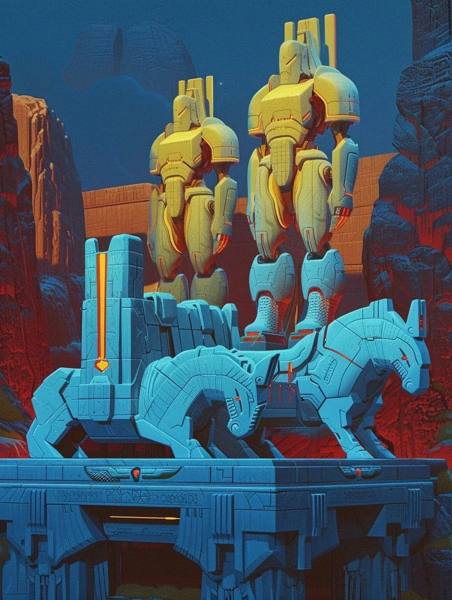 At the Entrance of Mecha-City