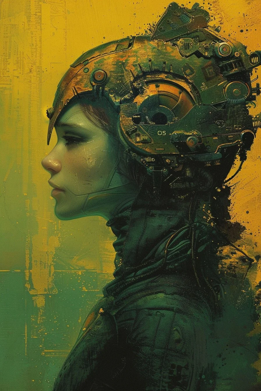 QT your Cyber Girl art OS-5