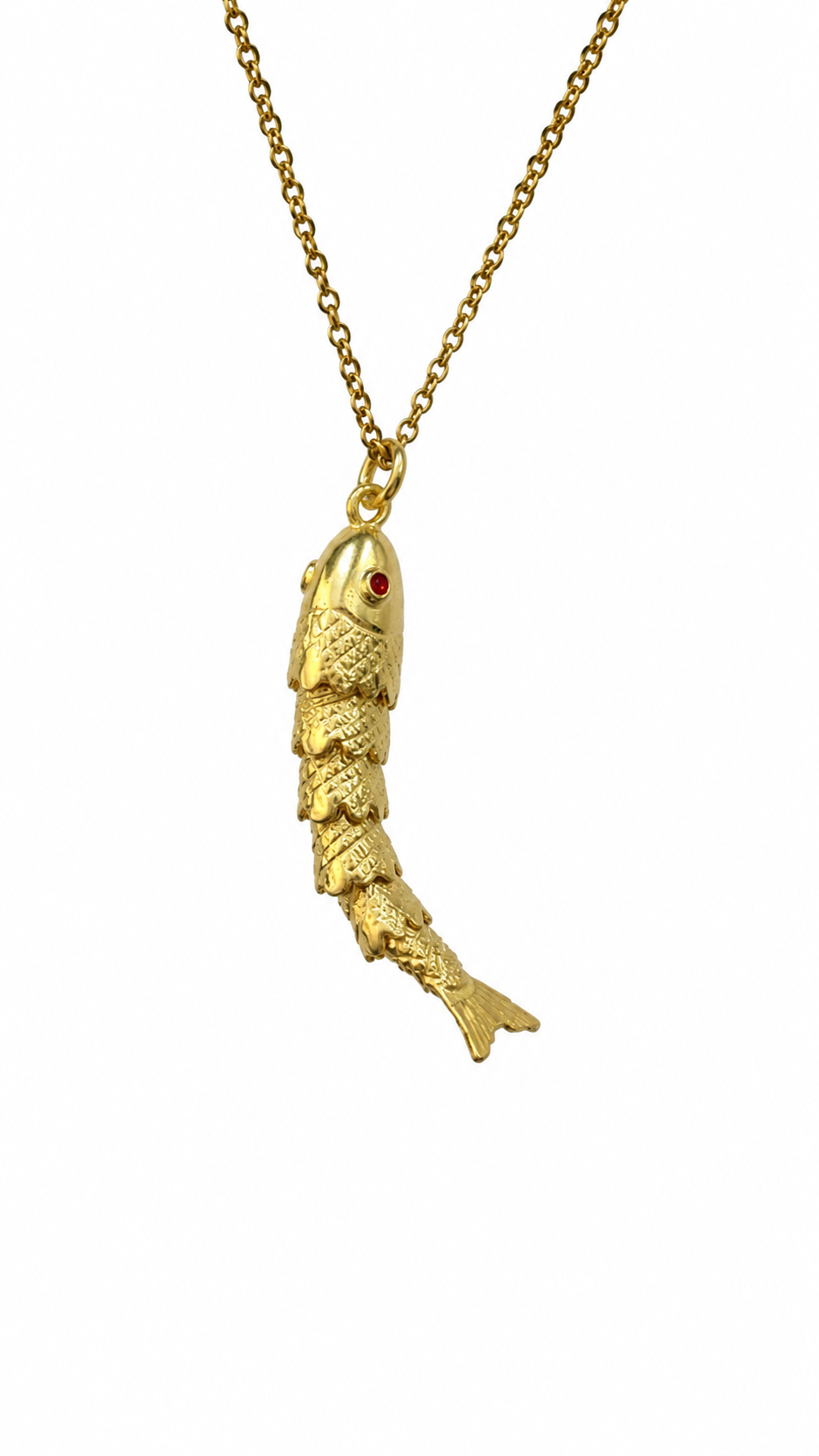 Sardinha Portuguesa Flexible Pendant – Gold-Plated Silver