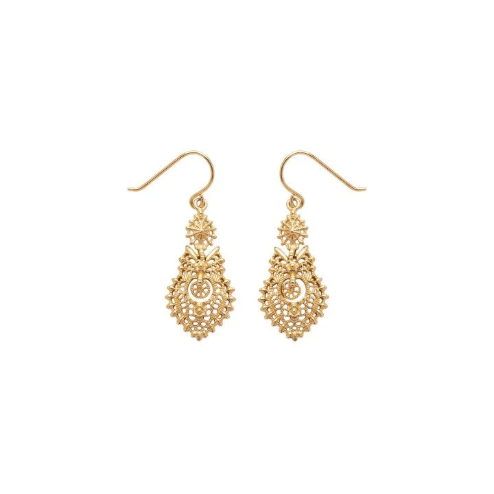 Queen S Gold Stainless Steel Earrings