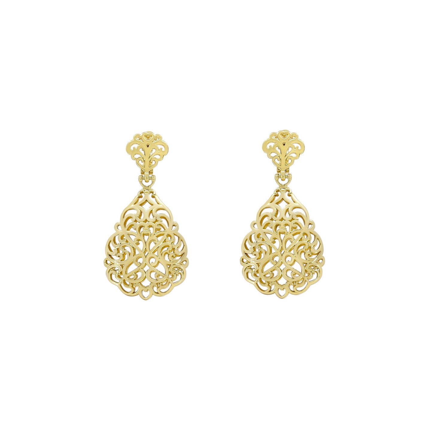 Ornate Gold Filigree Earrings