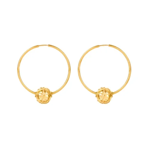 Earrings Hoops Viana’s Conta in Gold plated silver
