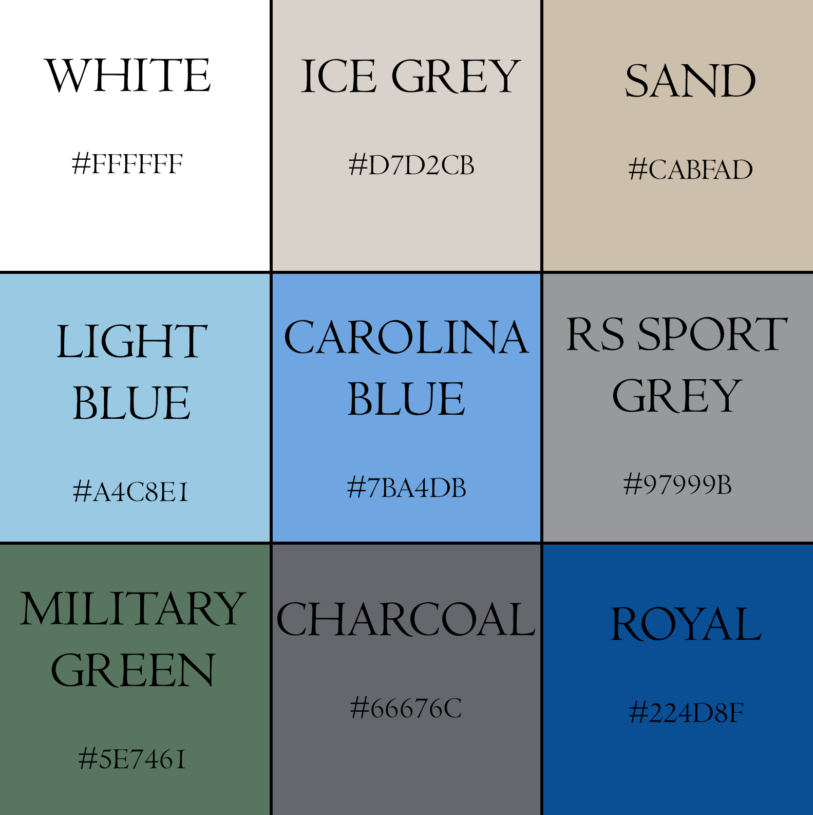 Furever Mine t-shirt color choices