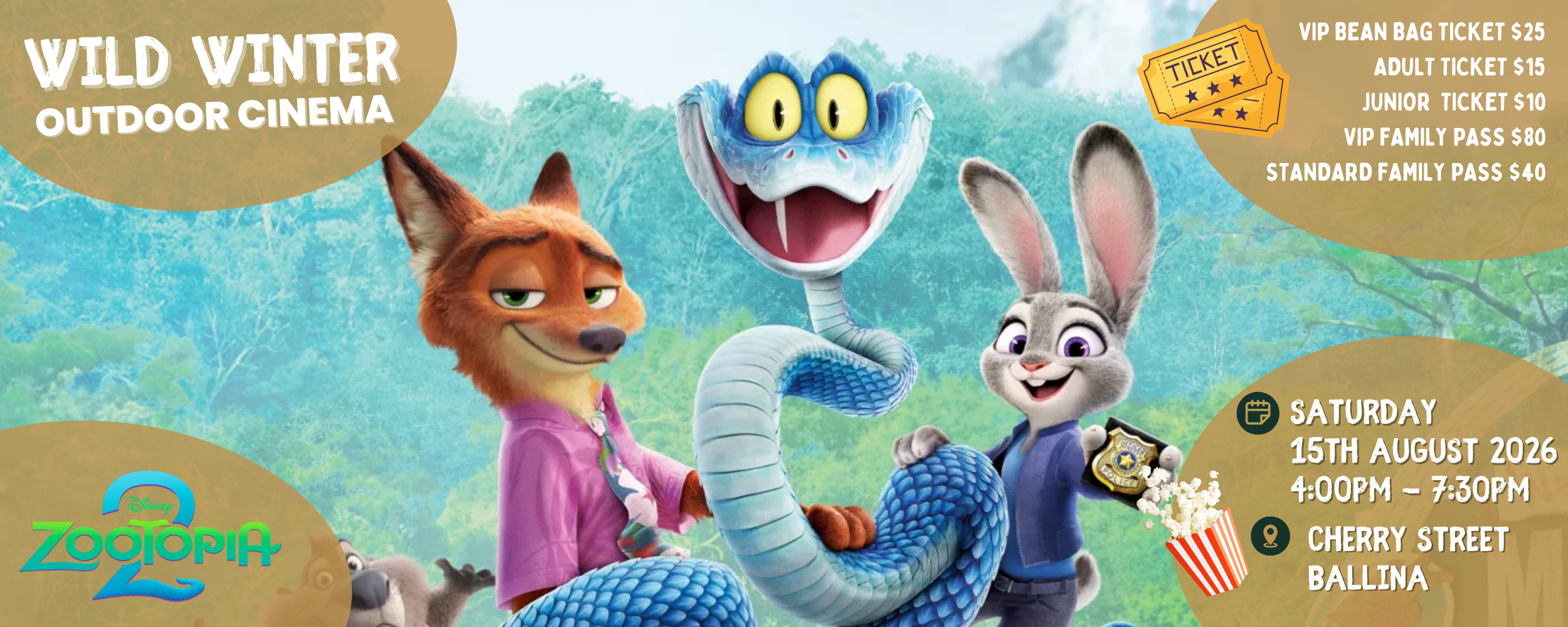 Zootopia 2 - Outdoor Cinema Night - POSTPONED