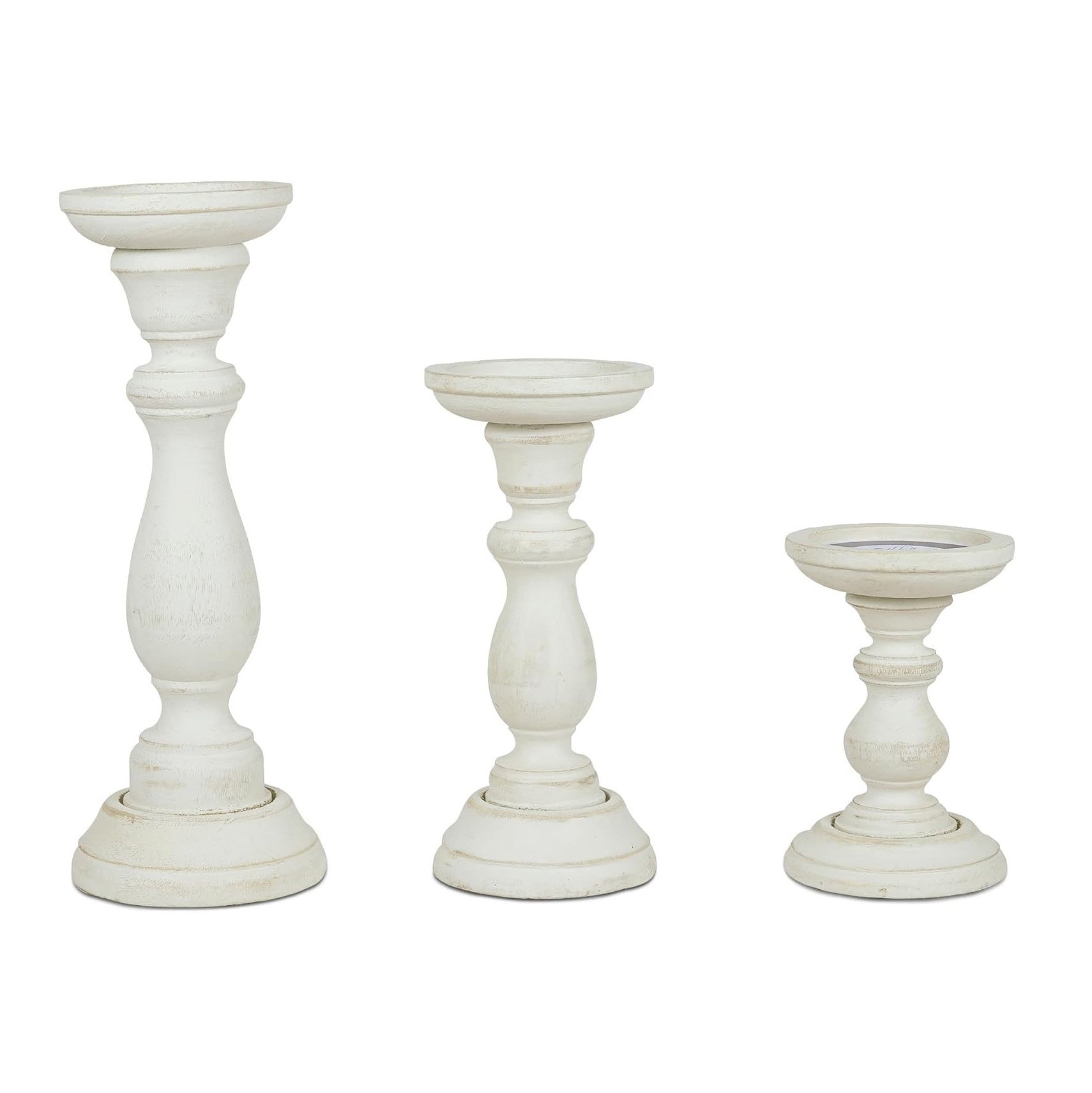 White Farmhouse Candle Holder Rental for Weddings & Events in Los Angeles | Modern & Unique Decor