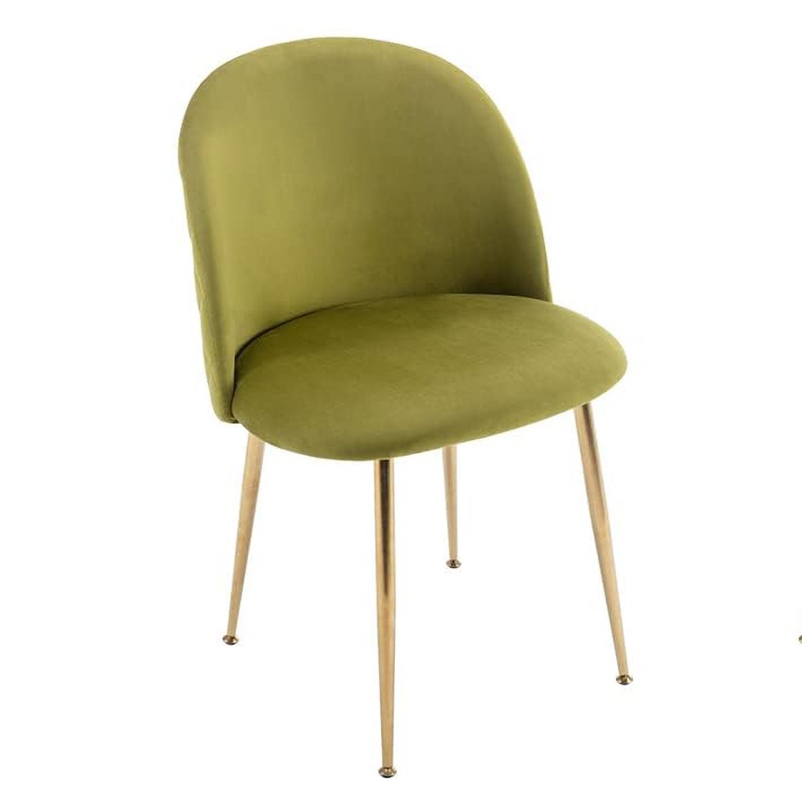 Ava Modern Olive Velvet Dining Chair