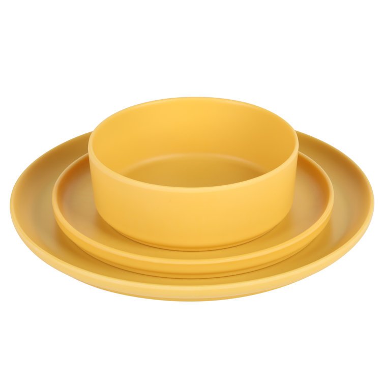 Flamingo Yellow Plate Set 02.jpg