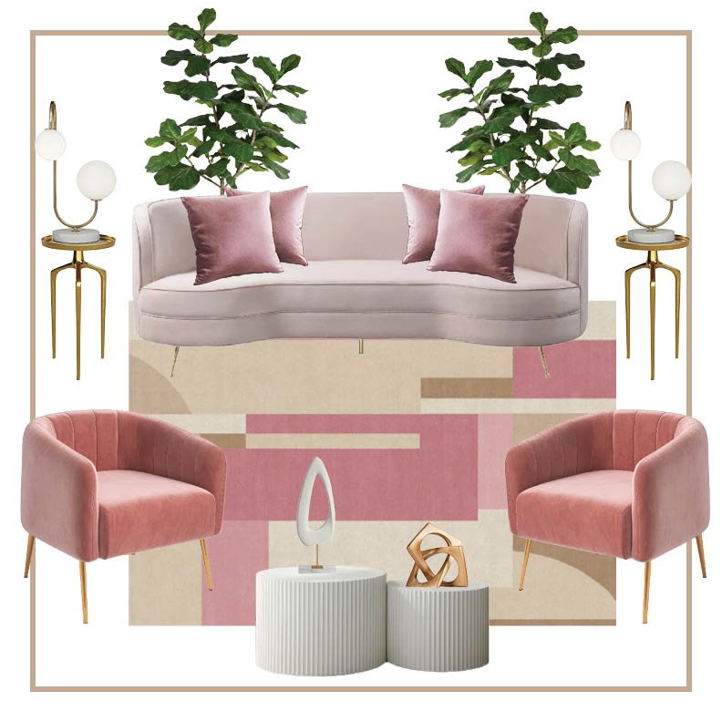 Modern Pink Lounge Package